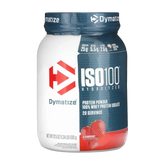 Dymatize, ISO100® Hydrolyzed, 100% Whey Protein Isolate, Strawberry, 1.34 lb (610 g)