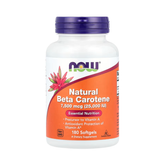NOW Foods, Natural Beta Carotene, 7,500 mcg (25,000 IU), 180 Softgels