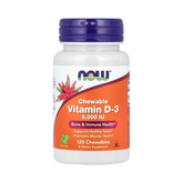 NOW Foods, Chewable Vitamin D-3, Mint, 5,000 IU, 120 Chewables