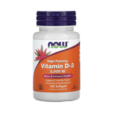 NOW Foods, Vitamin D-3, High Potency, 2,000 IU, 120 Softgels