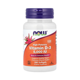 NOW Foods, Vitamin D-3, High Potency, 5,000 IU, 240 Softgels