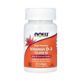 NOW Foods, Vitamin D-3, High Potency, 10,000 IU, 30 Softgels