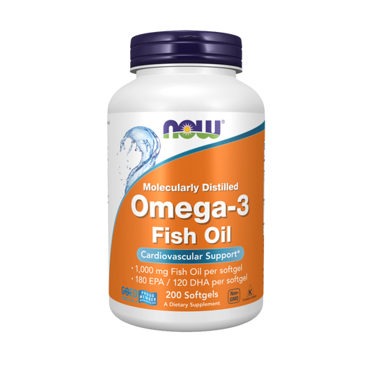 NOW Foods, Omega-3 Fish Oil, 200 Softgels