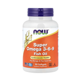 NOW Foods, Super Omega 3-6-9 Fish Oil, 90 Softgels