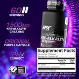EFX Sports, Kre-Alkalyn® EFX, 120 Capsules (750 mg per Capsule)