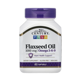 21st Century, Flaxseed Oil, 1,000 mg, 60 Softgels
