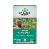 Organic India, Tulsi Tea, Peppermint, Caffeine Free, 18 Infusion Bags, 1.08 Oz