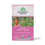 Organic India, Tulsi Tea, Sweet Rose, Caffeine Free, 18 Infusion Bags, 1.01 Oz