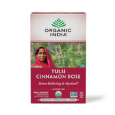 Organic India, Tulsi Tea, Cinnamon Rose, Caffeine-Free, 18 Infusion Bags, 1.14 Oz