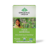 Organic India, Tea, Tulsi Moringa, Caffeine Free, 18 Infusion Bags, 1.27 Oz