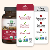 Organic India, Triphala, 180 Vegetarian Caps