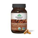 Organic India, Ceylon Cinnamon, 650 Mg, 90 Vegetarian Caps