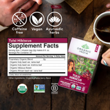 Organic India, Tulsi Hibiscus Tea, Caffeine-Free, 18 Infusion Bags, 1.27 Oz