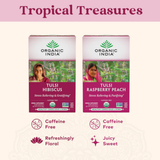 Organic India, Tulsi Hibiscus Tea, Caffeine-Free, 18 Infusion Bags, 1.27 Oz