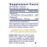 Premier Research Labs, Premier Vitamin D3+K2, 30 Plant-Source Capsules