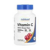 Nutricost, Vitamin C With Rose Hips, 30 Capsules