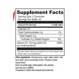 YumVs, Vitamin D, 2000 UI, 50 mcg, Berry Flavor, 60 Gummies