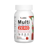YumVs, Multi, Hair, Skin & Nails Zero, Berry Flavor, 60 Gummies