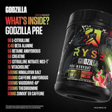 RYSE, Godzilla X Noel Deyzel Pre Workout Powder, Sour Watermelon, 752 g