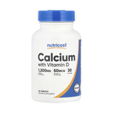 Nutricost, Calcium with Vitamin D, 60 Tablets