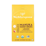 Wedderspoon, Organic Manuka Honey Drops, Lemon With Bee Propolis, 20 Count, 4 oz, 120 g