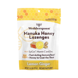 Wedderspoon, Manuka Honey Lozenges, Lemon Ginger, 2.6 oz, 74 g