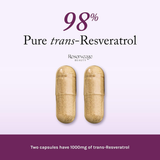 Reserveage Beauty, Resveratrol, 1000 mg, 60 Veggie Capsules