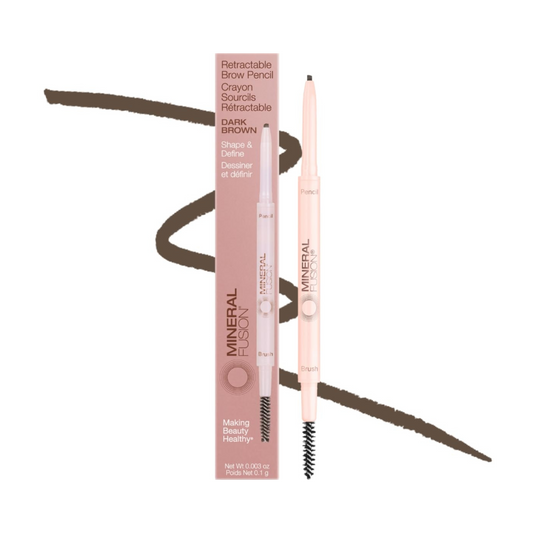 Mineral Fusion, Retractable Brow Pencil, Dark Brown
