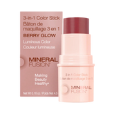 Mineral Fusion, 3-In-1 Color Stick, Berry Glow