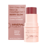 Mineral Fusion, 3-In-1 Color Stick, Berry Glow