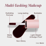 Mineral Fusion, 2-in-1 Lip & Cheek Stain Merlot