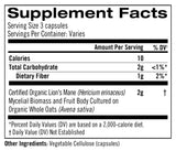 Om Mushrooms, Lion's Mane Mushroom Capsules, 180 Vegetable Capsules