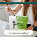 Nuzest, Protein Greens + Berries, Cocoa, 10.6 Oz