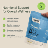Nuzest, Protein + Probiotics, French Vanilla, 10.6 Oz