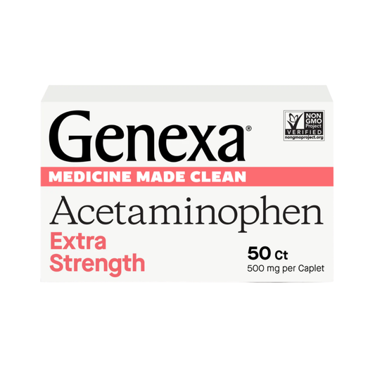 Genexa, Acetaminophen Extra Strength, 500 mg, 50 Capsules