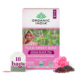 Organic India, Assam Black Tea, Tulsi Sweet Rose, 18 Infusion Bags, 1.27 Oz