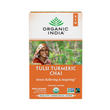 Organic India, Tulsi Turmeric Chai, 18 Infusion Bags, 1.27 Oz