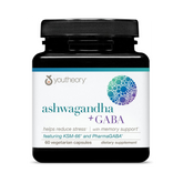 Youtheory, Ashwagandha + GABA, 60 Vegetarian Capsules