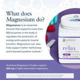 Youtheory, Relax Magnesium Powder, Berry, 4.4 OZ Ounce