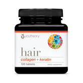 Youtheory, Hair Collagen+, 120 tablets