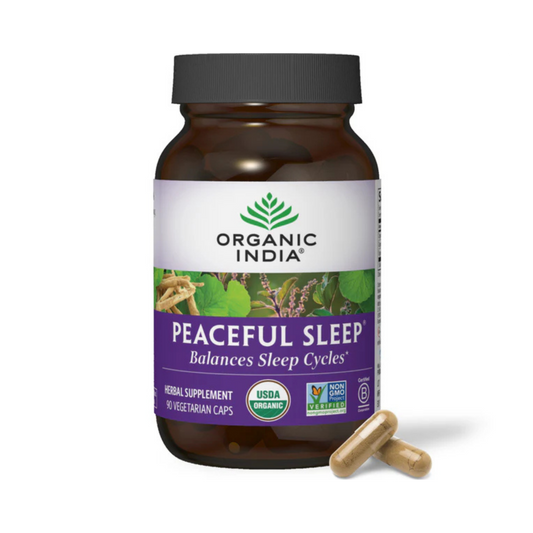 Organic India, Peaceful Sleep, 90 Vegetarian Caps
