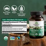 Organic India, Tulsi-Holy Basil, 90 Vegetarian Caps