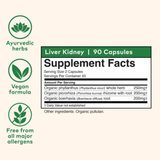 Organic India, Liver Kidney, 90 Veg Caps