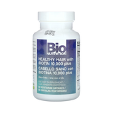 Bio Nutrition, Healthy Hair with Biotin 10,000 Plus, 60 Vegetarian Capsules