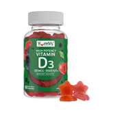 YumVs, Vitamin D3 Gummies, High Potency, Berry Flavor, 125 mcg, 60 Gummies