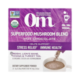Om Mushrooms, Superfood Mushroom Blend, Hot Chocolate , 10 Packets, 0.28 oz, 8 g Each