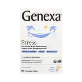 Genexa, Stress, Organic Stress & Fatigue Formula, Vanilla & Lavender, 60 Chewable Tablets