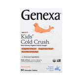 Genexa, Kids´ Cold Crush, Ages 4-11, Organic Acai Berry, 60 Chewable Tablets