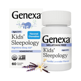 Genexa, Kids' Sleepology, Organic Nighttime Sleep Aid, Ages 3-11, Vanilla Lavender, 60 Chewable Tablets