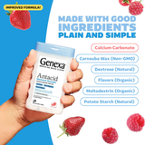 Genexa, Antacid, Maximum Strength, Organic Berry & Vanilla, 1,000 mg, 72 Chewable Tablets